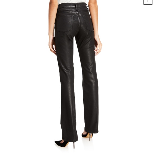 Frame Denim Denim - Frame Le Mini Mid-Rise Boot Jeans Coated Noir NWT